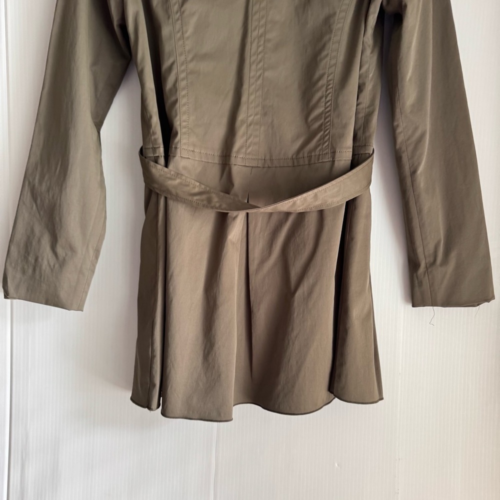 Willi Smith green Ruffled Zip Jacket - Picture 6 of 8
